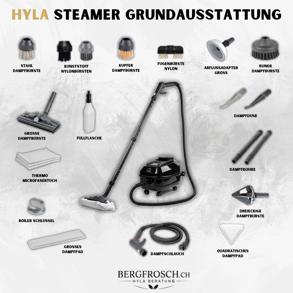 Grundausstattung des HYLA Steamers